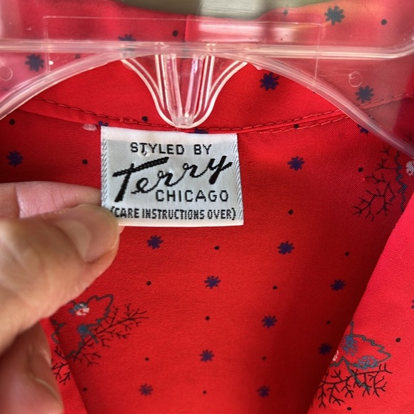 Styled by Terry Chicago Vintage Long Sleeve Button Down Blouse. M - Picture 2 of 7